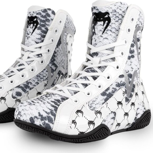Venum White Snake Boxing Shoes - White ( used once ) - Picture 1 of 6